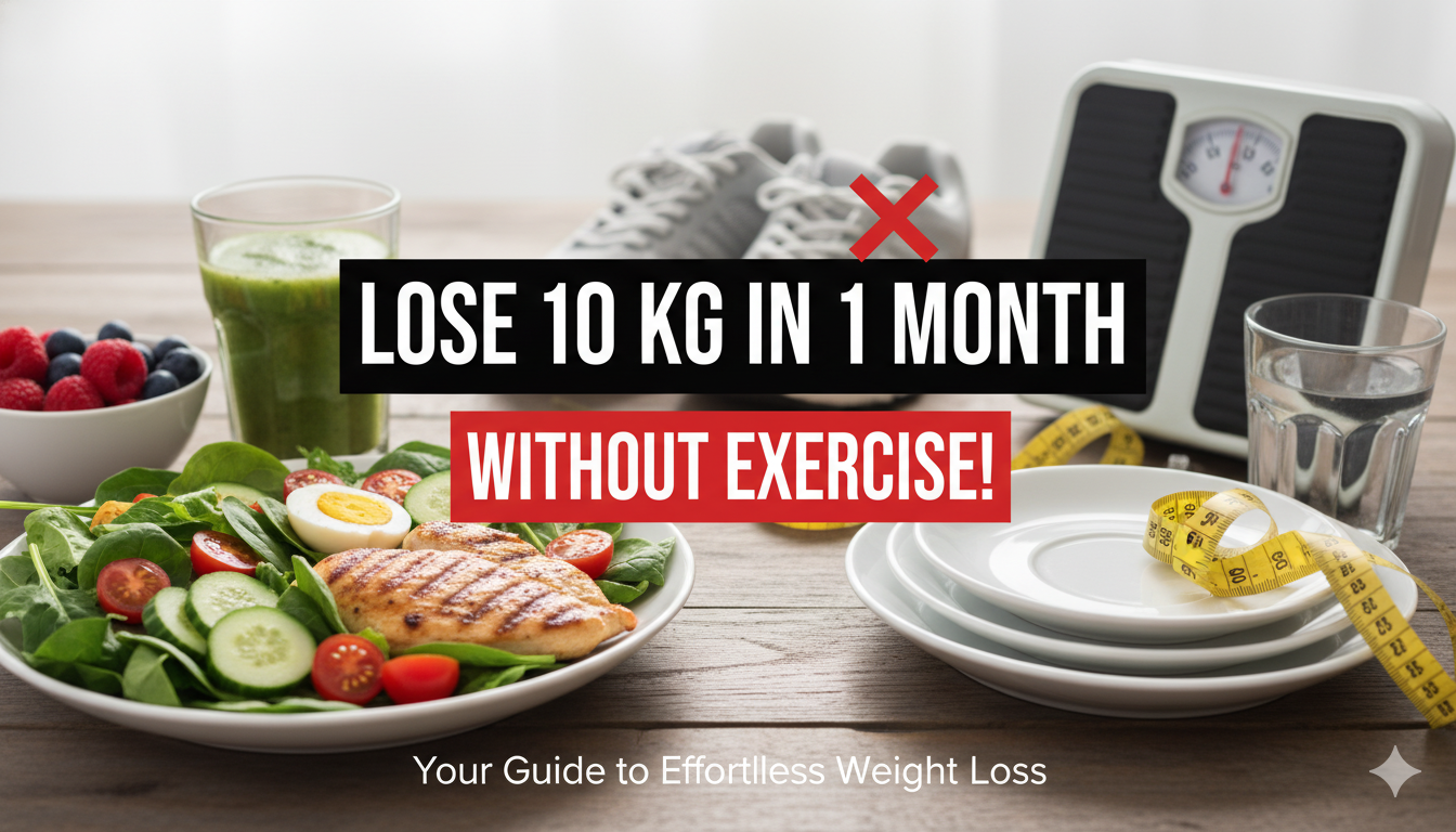 How to Lose 10 Kg in 1 Month Without Exercise