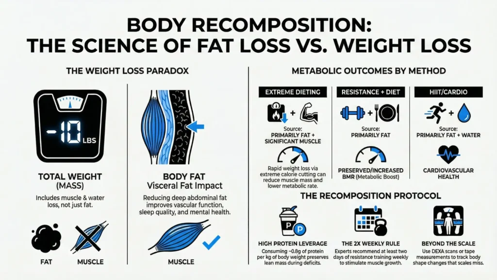Difference Between Fat Loss and Weight Loss 