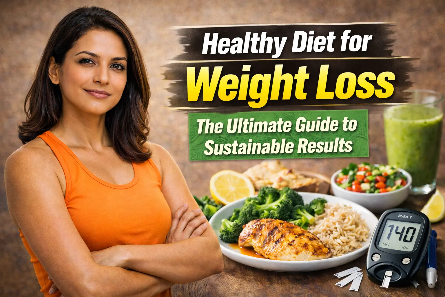 Healthy Diet for Weight Loss: The Ultimate Guide to Sustainable Results (Grammar done) Have you ever wondered why, despite your best efforts and your search for the right weight loss foods, the stubborn weight refuses to budge, leaving you exhausted and perpetually hungry? You are not alone; for many Indian professionals and homemakers, the search for a healthy diet for weight loss often leads down a path of extreme restriction that is simply impossible to maintain. A healthy diet for weight loss involves a sustainable calorie deficit achieved through a balanced intake of whole grains, lean proteins, and high-fiber vegetables while limiting ultra-processed foods. In the Indian context, this means optimizing the traditional thali by incorporating regional weight loss foods to improve metabolic health and ensure long-term success. Why is it so hard to maintain a healthy diet for weight loss without feeling hungry? The primary reason most people fail to stick to a healthy diet for weight loss is the physiological battle against hunger, which is often triggered by an improper balance of macronutrients. When we consume a diet high in refined carbohydrates—such as white rice, maida, or sugary snacks—our blood glucose levels spike rapidly, followed by an equally sharp crash. This rollercoaster effect signals the brain that the body needs more energy, leading to intense cravings. The Science of Satiety and Hormones I know it’s hard to find time to cook elaborate meals, but understanding satiety is crucial. Satiety is the feeling of fullness and satisfaction after a meal, and it is largely driven by three components: fiber, protein, and healthy fats. In a typical Indian household, the ratio of carbohydrates to these satiating elements is often skewed. For example, a meal consisting mostly of white rice and a small portion of dal provides energy but very little to keep the stomach full. Let’s simplify the hormones involved. Ghrelin is the hunger hormone that sends signals to your brain to eat. When you follow a restrictive healthy diet for weight loss that is too low in calories, your ghrelin levels rise, and your leptin levels—the hormone that signals fullness—drop. This is your body’s survival mechanism, making you feel like you are starving even if you have adequate fat stores. Managing Emotional Hunger in Indian Households The psychological aspect of hunger cannot be ignored. For many Indian homemakers and professionals, food is a primary way to manage stress. The pressure of balancing a career and a household often leads to emotional eating. When the diet is too rigid, it adds to this stress, making forbidden foods even more attractive. A successful, healthy diet for weight loss must be flexible enough to include a foundation of wholesome foods you actually enjoy. Factor Impact on Hunger Solution for Weight Loss Refined Carbs Causes insulin spikes and rapid hunger Swap for whole grains (Millets/Oats) Low Protein Leads to frequent snacking Include 20-30g protein per meal Inadequate Fiber Results in poor digestion and low satiety Aim for 400g of vegetables daily High Stress Triggers cortisol and emotional eating Practice mindful eating and portion control The frustration of following strict diets and not seeing results on the scale. The frustration of stepping on the scale after a week of perfect eating, only to see the same number, is a major reason why many abandon their healthy diet for weight loss. What this means for your daily routine is that you might be focusing on the wrong metric. Weight loss is not linear, and the scale often fails to reflect fat loss, muscle gain, or improved hydration levels. The Myth of Scale Weight In simple terms, weight is a measure of everything in your body: bones, muscles, organs, water, and fat. If you have started a new exercise routine alongside your healthy diet for weight loss, you might be gaining muscle while losing fat. Since muscle is denser than fat, your weight might stay the same, but your clothes will fit better. This is known as body recomposition. Understanding Water Retention and Fat Loss Another factor that causes scale frustration is water retention. High salt intake, hormonal fluctuations (especially during the menstrual cycle for women with PCOS), and stress can cause the body to hold onto water. For example, 1 gram of glycogen binds with approximately 3 to 4 grams of water. If you have a high-carb meal after a few days of restriction, the scale will jump, but it is not fat gain—it is simply water. It is also important to consider the plateau phase. After initial weight loss, the body often adapts to lower calorie intake by slowing metabolism. To break a plateau, it is often more effective to increase activity intensity rather than cut more calories, which can further damage your metabolic rate. Reason for Stagnant Scale Underlying Mechanism Recommended Action Muscle Gain Muscle is denser and heavier than fat Measure waist circumference, not just weight Water Retention High sodium or hormonal shifts Reduce salt intake; stay hydrated Metabolic Adaptation Body burns fewer calories at a lower weight Incorporate strength training to boost BMR Inflammation Stress or lack of sleep Prioritize 7-8 hours of restful sleep Why starving yourself or cutting all carbs is not a healthy diet for weight loss. The short answer is that the human body is designed to survive, not to be skinny. When you starve yourself, your body perceives a famine and enters power-save mode. It begins to break down muscle tissue to provide glucose for the brain and slows down your heart rate to conserve energy. This makes it nearly impossible to maintain a healthy diet for weight loss because your body will eventually force you to eat. The Problem with Zero-Carb Diets In the Indian context, cutting all carbs usually means eliminating rice, roti, and poha—staples that have been part of our culture for centuries. This is often unsustainable and can lead to nutrient deficiencies. Carbohydrates are the primary fuel source for the brain. Without them, you may experience carb flu, characterized by headaches, irritability, brain fog, and severe fatigue. Choosing Complex Carbs Over Deprivation Furthermore, a healthy diet for weight loss should never be about deprivation. When you label foods as good or bad, you create a disordered relationship with eating. Instead of cutting out carbs, the goal should be to choose complex carbohydrates. These are found in whole grains, legumes, and vegetables. They contain fiber, which slows the absorption of sugar, providing a steady stream of energy. Understanding calorie deficits, metabolism, and the role of Indian kitchen staples. To achieve sustainable results, we must understand the why behind the weight. Metabolism is not a static number; it is a dynamic process influenced by age, sex, muscle mass, and even the spices in your pantry. A healthy diet for weight loss leverages Indian weight loss foods to work with your body rather than against it. Calorie Deficit Simplified Indian kitchen staples are surprisingly well-suited for metabolic health if used mindfully. Spices such as turmeric, cumin, and cinnamon have thermogenic properties, meaning they can slightly increase your metabolic rate. For example, the piperine in black pepper, when combined with the curcumin in turmeric, enhances absorption and acts as an anti-inflammatory agent, both of which are essential for weight management. Let’s simplify calorie deficit. It doesn't mean eating as little as possible. For most Indian adults, a deficit of 300 to 500 calories below their maintenance level is sufficient for a healthy diet for weight loss. If an average sedentary woman needs 1,660 calories a day, she should aim for about 1,200 to 1,300 calories. Reducing calories further can lead to hormonal imbalances, particularly affecting the thyroid and reproductive hormones (PCOS). Fiber: The Role of High-Fiber Staples The role of fiber in this process cannot be overstated. The ICMR-NIN (2024) guidelines emphasize that Indians should consume at least 400 g of vegetables and fruits daily. Fiber acts as a natural gastric balloon, expanding in your stomach to make you feel full. It also feeds the healthy bacteria in your gut, which are increasingly being linked to metabolic health. Indian Staple Metabolic Benefit How to Use in Weight Loss Fenugreek (Methi) Improves insulin response Soak 1 tsp overnight; drink the water Cinnamon Regulates blood sugar levels Add to morning tea or oats porridge Turmeric Reduces inflammation Use in dals as a key weight loss food Ginger/Garlic Boosts digestion and TEF Use fresh paste in vegetable curries Curry Leaves Supports insulin function Add to tadka for Poha, Upma, or Dals Practical Food & Habit Solutions: Simple breakfast swaps and balancing your Indian thali. Transforming your current eating habits into a healthy diet for weight loss doesn’t require an overnight overhaul. Small, practical shifts are more effective than drastic changes. For many, the biggest opportunities for improvement are identifying better breakfast weight loss foods and improving the structure of the lunch thali. Smart Breakfast Alternatives I know it’s hard to find time in the mornings, but your breakfast sets the metabolic tone. A high-carb breakfast like plain white rice idlis can lead to mid-morning hunger. Instead, try these simple swaps: Instead of White Poha: Try Vegetable-loaded Poha with peanuts and extra peas. The fiber and protein transform it into a healthy diet staple for weight loss. Instead of Rava Upma: Try Oats or Dalia Upma. These are whole grains that digest much more slowly than refined semolina. Instead of plain Paratha: try paneer or Sattu Paratha using whole wheat or multigrain flour. This adds a significant protein punch. Mastering the Balanced Indian Thali The MyPlate concept is a visual guide for a healthy diet for weight loss. Imagine your plate divided into four sections. According to the latest ICMR guidelines, half of your plate should be filled with vegetables (both cooked sabzi and raw salad). One quarter should be your protein (dal, paneer, eggs, or chicken), and the final quarter should be your cereal (roti or rice). In simple terms, weight reduction is easier when you don't feel deprived. Instead of taking food away, focus on crowding out unhealthy options by balancing your plate with weight-loss foods. If you love rice, have it! But instead of a mountain of rice with a little dal, have a small bowl of rice with a large bowl of dal and an even larger bowl of sautéed vegetables. Food Group ICMR-NIN 2024 Recommended Intake (Raw) Role in weight loss Cereals & Millets 250g Sustained energy Pulses/Legumes 85g Satiety and muscle repair Vegetables 400g Fiber and micronutrients Fruits 100g Natural vitamins and antioxidants Nuts/Seeds 35g Healthy fats and hormone support Milk/Curd 300ml Calcium and probiotics Managing Medical Conditions: PCOS, Diabetes, Thyroid, and Hypertension. A healthy diet for weight loss is not a one-size-fits-all solution, especially when managing medical conditions. Each condition requires a specific dietary focus to address the underlying metabolic issues. PCOS and Diabetes Management Both PCOS and type 2 diabetes are deeply rooted in insulin resistance. A healthy diet for weight loss for these individuals must prioritize a low-glycemic index (GI) eating pattern, using weight loss foods like ragi, bajra, and jowar, which help stabilize blood sugar. Including seeds like flax and chia is also beneficial for managing the hormonal imbalances associated with PCOS. Addressing Hypothyroidism Hypothyroidism slows down the BMR, making weight loss challenging. A healthy diet for weight loss in this case must include foods high in iodine, selenium, and zinc. Sources like iodized salt, lentils, walnuts, and sunflower seeds are essential. However, be cautious with goitrogens in raw cruciferous vegetables like cabbage; cooking these vegetables neutralizes most of the goitrogenic activity. Eating for Hypertension For managing BP while losing weight, the DASH diet is the gold standard. This healthy diet for weight loss emphasizes reducing sodium to less than 5 g per day while increasing potassium and magnesium. This means skipping high-salt items like pickles and replacing them with fresh fruits, coconut water, and unsalted nuts. Condition Primary Dietary Focus Key Foods to Include Foods to Limit PCOS Low-GI & Anti-inflammatory Cinnamon, Flaxseeds, Fatty fish Sugar, Refined flour Diabetes Carb counting & Fiber Bitter gourd, Fenugreek, Millets Sweet fruits, White rice Thyroid Metabolism & Micronutrients Brazil nuts, Egg whites, Seafood Raw cauliflower, Soya Hypertension Low Sodium & High Potassium Bananas, Spinach, Coconut water Pickles, Papads, Processed cheese Daily Routine Example: A sample full-day healthy diet for weight loss. What this means for your daily routine is that structure creates freedom. Having a plan with the right weight loss foods on hand helps you avoid decision fatigue. Here is a sample day that balances Indian flavors with weight loss goals: Early Morning (6:30 AM): 1 cup warm water with lemon or cinnamon. This hydrates the body and can help regulate blood sugar. Breakfast (8:30 AM): 2 Moong Dal Chillas with mint chutney OR 1 bowl of Oats Porridge with a few walnuts. Mid-Morning (11:00 AM): 1 medium fruit (guava, apple, or orange) OR a glass of fresh buttermilk (Chaas) with roasted jeera. Lunch (1:30 PM): 1-2 multigrain rotis + 1 bowl of seasonal vegetable sabzi + 1 bowl of thick dal + 1 cup of salad. Tea Time (4:30 PM): 1 cup of ginger tea (no sugar) + 1 small bowl of roasted Makhana or Chana. Dinner (7:30 PM): 1 bowl of Vegetable Millet Khichdi OR 150 g of grilled paneer with sautéed spinach and carrots. Eating early supports better digestion. Common Mistakes to Avoid: Why skipping meals can stall your progress. Many believe that skipping breakfast is an easy way to cut calories. However, in simple terms, this often backfires. When you skip a meal, your blood sugar drops and your hunger hormones (ghrelin) skyrocket. By the time your next meal arrives, you are so hungry that you are likely to overeat, believing you are better off than eating weight-loss foods consistently. Identifying Hidden Calorie Traps Another mistake in a healthy diet for weight loss is the hidden calories in drinks. A cup of masala tea with two teaspoons of sugar can add up to 200–300 extra calories daily. Similarly, packaged fruit juices are often just sugar water without the fiber of the whole fruit. Over-reliance on diet snacks is a third trap. When fat is removed, manufacturers often add sugar or salt to maintain taste. A packet of baked chips may have as many calories as a small meal. Instead of looking for processed shortcuts, focus on whole, single-ingredient weight loss foods like nuts and fruits. Common Mistake Why it Fails The Correct Approach Skipping Breakfast Causes overeating at lunch Have a protein-rich small meal within 2 hours of waking Using too much oil Adds high calories (1 tsp = 45 kcal) Use non-stick pans and measure oil with a spoon Eating too fast Brain takes 20 mins to signal fullness Chew slowly and avoid screens while eating Relying on Sugar-Free sweets Can still be high in calories Enjoy a piece of fruit or a very small portion of the real thing The NRI Context: Managing an Indian diet abroad. For those living in the US, UK, Canada, or Australia, maintaining a healthy diet for weight loss presents unique challenges. Access to fresh, tropical weight-loss foods may be limited, and the social environment often revolves around fast food. However, 97% of NRIs feel gaps in Western diet plans because they lack cultural familiarity. What this means for your daily routine is adapting local ingredients to Indian cooking. If you can’t find Ghiya, use zucchini. Many NRIs find success with Greek yogurt and lean local proteins like turkey, seasoned with traditional Indian spices. Batch-cooking a pot of Dal on the weekend can prevent the temptation to order unhealthy takeout during a busy week. Gentle Motivation + Hope: Why slow changes lead to permanent results. The journey to a healthy diet for weight loss is a marathon. It took time for the weight to accumulate, and it will take time for it to leave. The most successful individuals are not those who follow the strictest diets, but those who maintain consistency with their weight loss foods over weeks and months. Sustainable Habits Over Quick Fixes Losing even 5% of your body weight can significantly improve your blood pressure and blood sugar levels. Celebrate these non-scale victories, such as having more energy to play with your children or sleeping better. There will be days when you slip up. One extra samosa won't make you gain weight, just as one healthy meal won't make you lose it. What matters is what you do consistently. Return to your healthy diet for weight loss with your very next meal and keep moving forward. Start Your Journey to Holistic Health with a Diet Dekho Consultant. You don't have to navigate this journey alone. Personalized guidance is what leads to transformation. At Diet Dekho, we understand that your lifestyle, cravings, and medical history are unique. Get a personalized macro-balanced plan with a Diet Dekho expert. Our consultants specialize in adapting the healthy diet for weight loss to your specific needs, whether you are a busy professional in Bangalore or an NRI in Toronto. We provide the accountability, science-backed plans, and emotional support you need to see lasting results. (https://test.dietdekho.com/form/) FAQs: Your Questions Answered Q1: Can I eat white rice on a healthy diet for weight loss? Yes, but portion control is essential. Pair it with twice as many fiber-rich vegetables and a protein source to lower the overall glycemic load. Q2: Is ghee good or bad for losing weight? A healthy diet for weight loss can include 1–2 teaspoons of ghee daily, provided you stay within your total calorie limits. It contains healthy fats that support digestion. Q3: How much water should I drink for weight loss? Aim for at least 2.5 to 3 liters per day. Staying hydrated is essential for a healthy metabolism and helps prevent the false hunger that is actually thirst. Q4: Are there any superfoods that burn fat instantly? No magic foods melt fat instantly. However, high-fiber weight loss foods like oats and seeds help you stay in a calorie deficit more easily, which leads to fat loss over time. Disclaimer: This blog post was written to help you make healthier food choices altogether. So, be aware and take care. The important thing to consider is your health before starting a restrictive diet. Always seek advice from a doctor or dietitian before starting if you have any concerns. SEO Deliverables Details SEO Title Healthy Diet for Weight Loss: The Ultimate Guide (2025) Meta Description Healthy diet for weight loss guide. Explore Indian weight loss foods, PCOS meal plans, and sustainable diet charts. healthy diet for weight loss